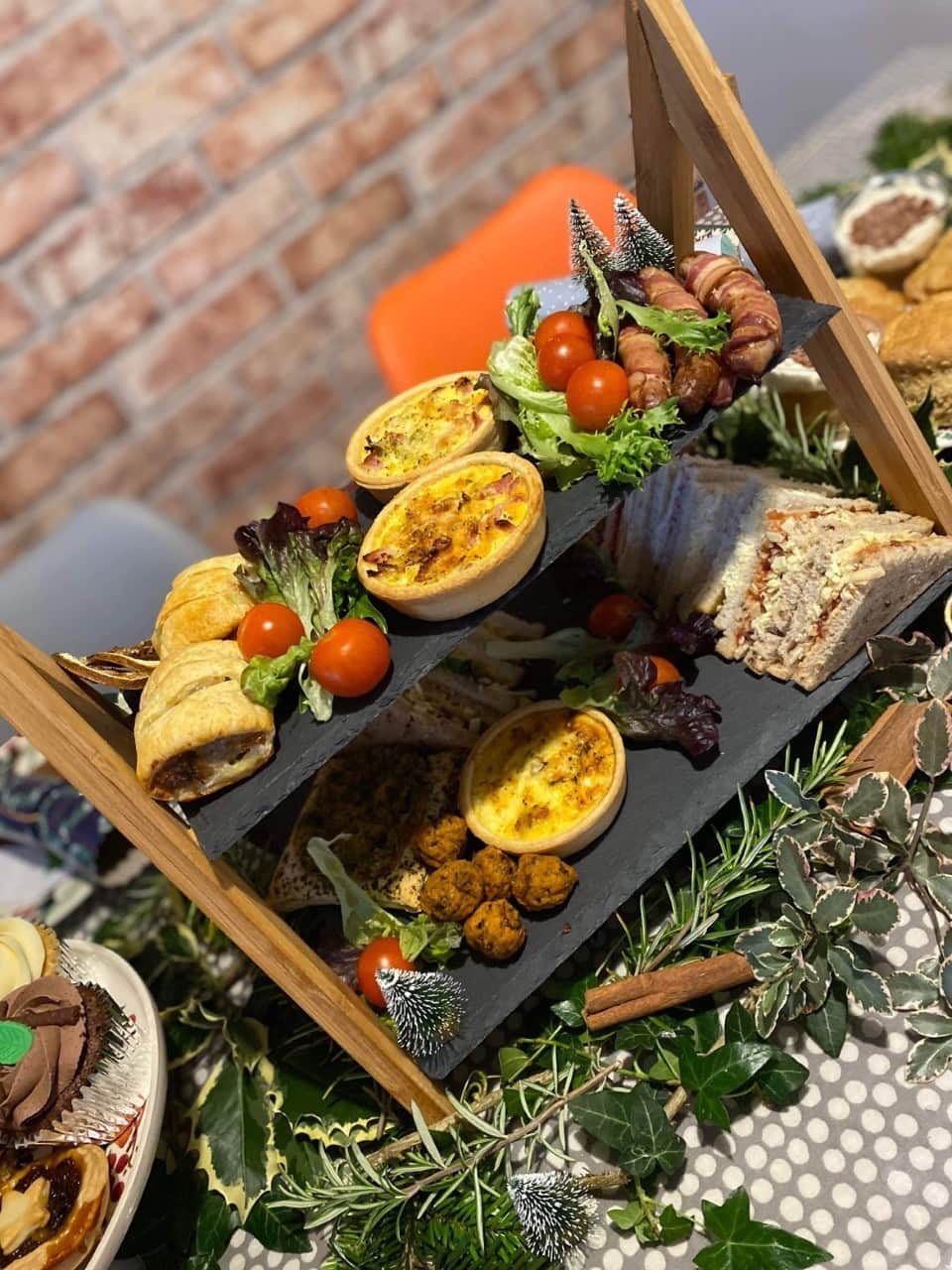 A grazing board laid out for a group