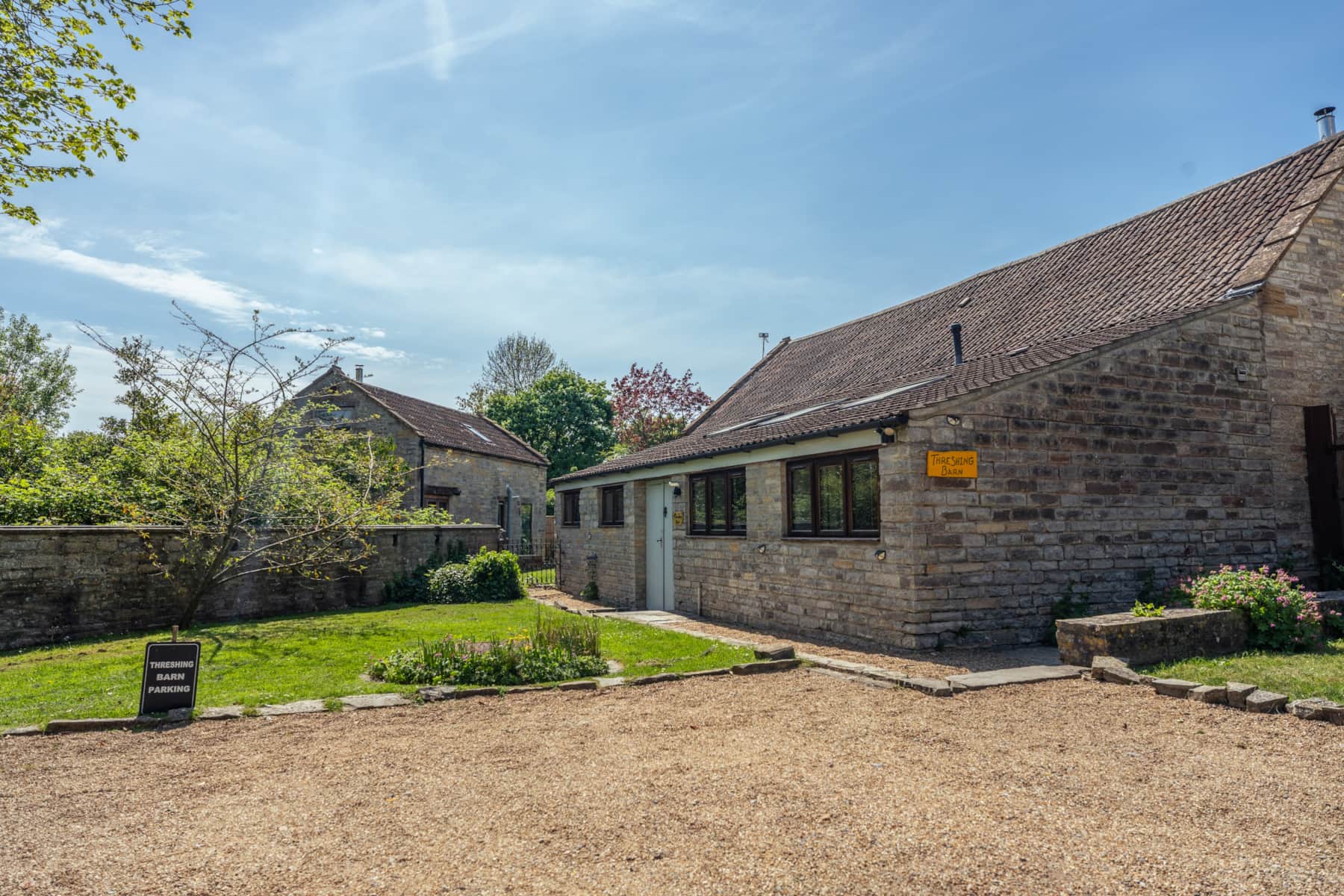 The Threshing Barn exterior in Long Sutton, Somerset