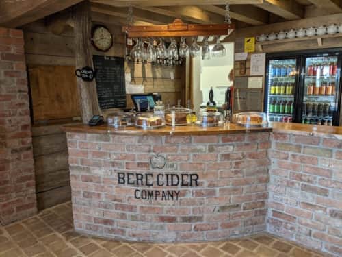 The bar at a Somerset cider company